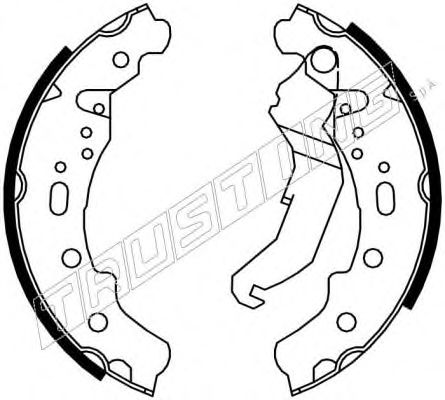 TRUSTING 081.004 Тормозные колодоки 