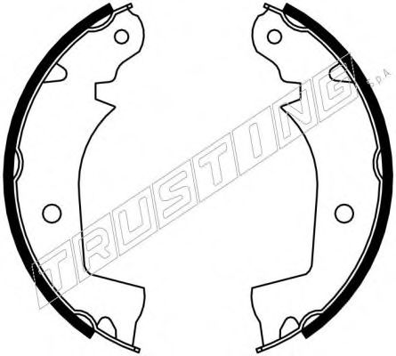 TRUSTING 081.006 Тормозные колодоки 