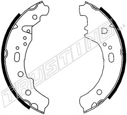 TRUSTING 081.008 Тормозные колодоки 