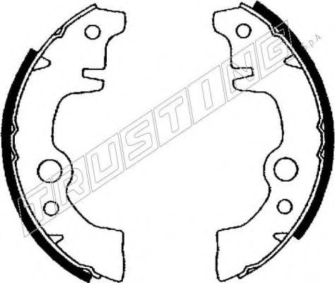 TRUSTING 088.189 Тормозные колодоки 