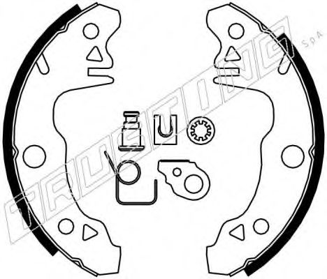 TRUSTING 088.202K Тормозные колодоки 
