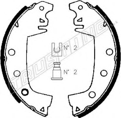 TRUSTING 088.203 Тормозные колодоки 
