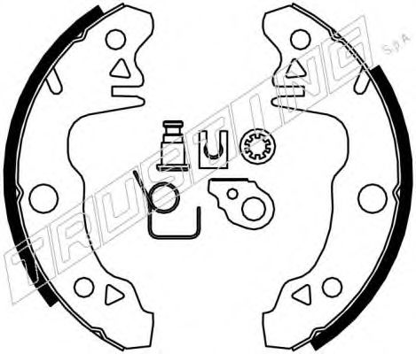 TRUSTING 088.205K Тормозные колодоки 