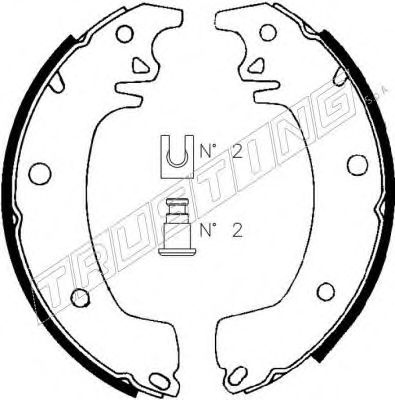 TRUSTING 088.206 Тормозные колодоки 