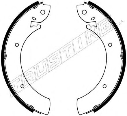 TRUSTING 088.207 Тормозные колодоки 