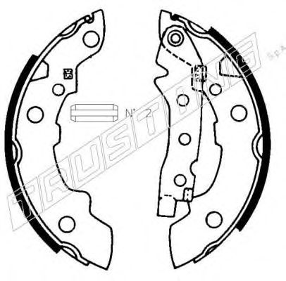 TRUSTING 088.208 Тормозные колодоки 