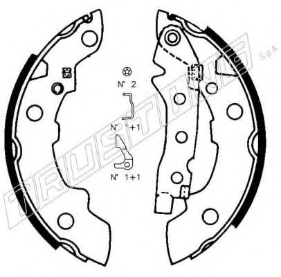 TRUSTING 088.208K Тормозные колодоки 