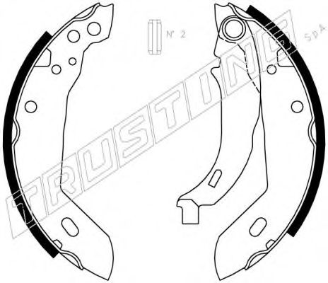 TRUSTING 088.212 Тормозные колодоки для RENAULT ENCORE (Рено Энcорэ) TRUSTING 088.212 Тормозные колодоки для RENAULT ENCORE (Рено Энcорэ)