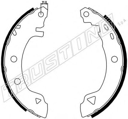 TRUSTING 088.218 Тормозные колодоки 