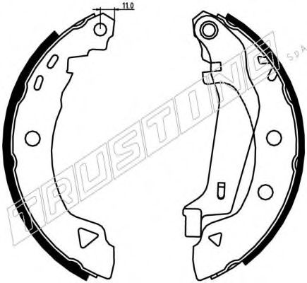 TRUSTING 088.218Y Тормозные колодоки 