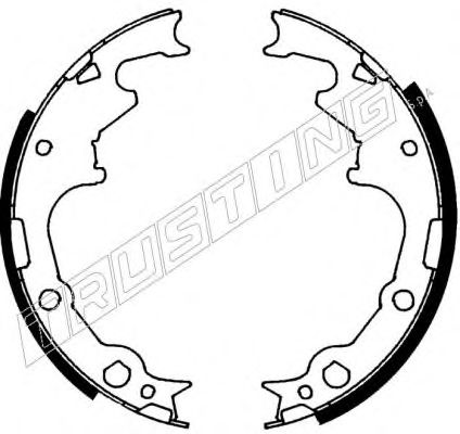 TRUSTING 088.221 Тормозные колодоки 