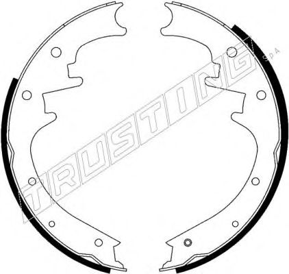 TRUSTING 088.224 Тормозные колодоки 