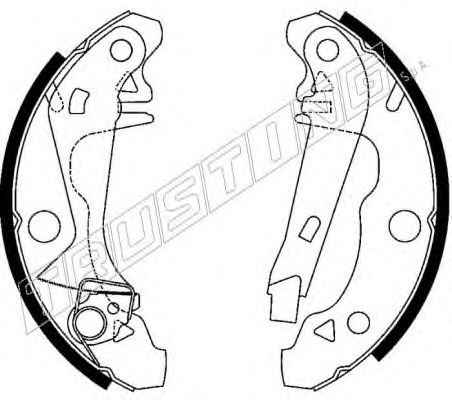 TRUSTING 088.228Y Тормозные колодоки 