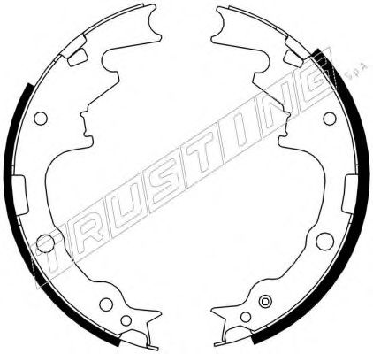 TRUSTING 088.232 Тормозные колодоки 