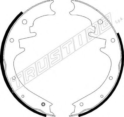TRUSTING 088.233 Тормозные колодоки 