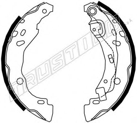 TRUSTING 088.234 Тормозные колодоки для DACIA SANDERO (Дача Сандэро) TRUSTING 088.234 Тормозные колодоки для DACIA SANDERO (Дача Сандэро)