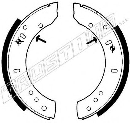 TRUSTING 092.302 Тормозные колодоки 