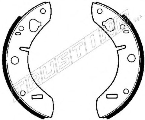 TRUSTING 094.202 Тормозные колодоки 