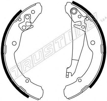 TRUSTING 106.219 Тормозные колодоки 