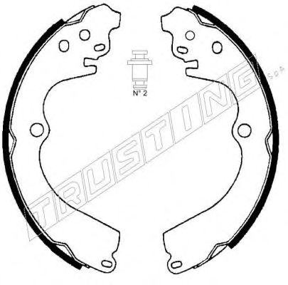 TRUSTING 110.332 Тормозные колодоки 