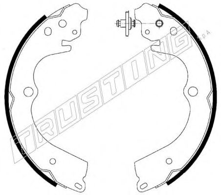 TRUSTING 110.334 Тормозные колодоки 