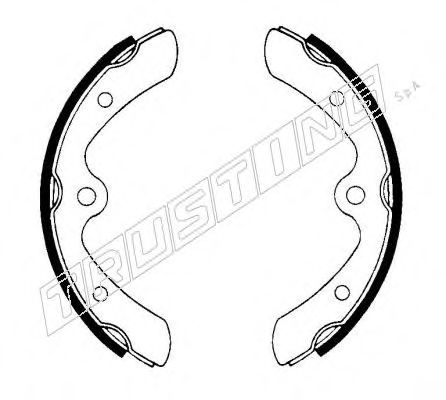 TRUSTING 111.222 Тормозные колодоки 