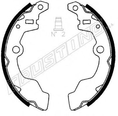 TRUSTING 111.236 Тормозные колодоки для SUBARU (Субару) TRUSTING 111.236 Тормозные колодоки для SUBARU (Субару)