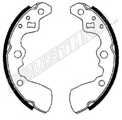 TRUSTING 111.238 Тормозные колодоки 