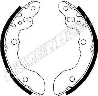 TRUSTING 111.239 Тормозные колодоки 