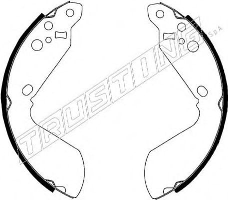 TRUSTING 111.240 Тормозные колодоки 