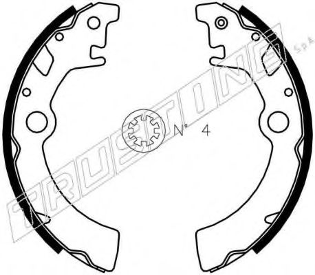 TRUSTING 111.242 Тормозные колодоки 