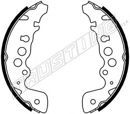 TRUSTING 111.243 Тормозные колодоки 