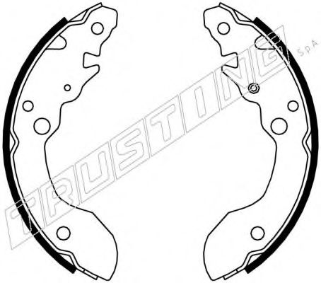 TRUSTING 111.244 Тормозные колодоки 