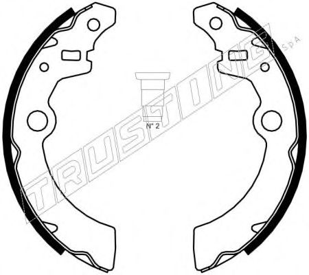 TRUSTING 111.246 Тормозные колодоки 