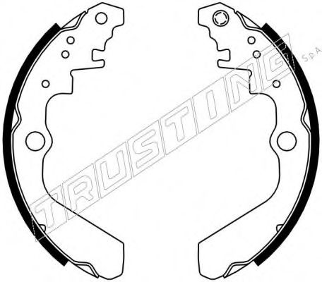TRUSTING 111.247 Тормозные колодоки 