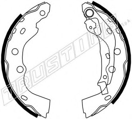 TRUSTING 111.250 Тормозные колодоки 