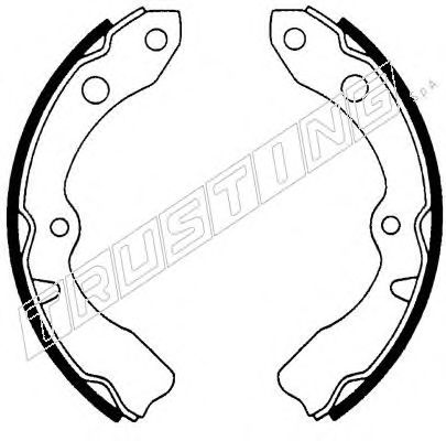 TRUSTING 115.233 Тормозные колодоки 