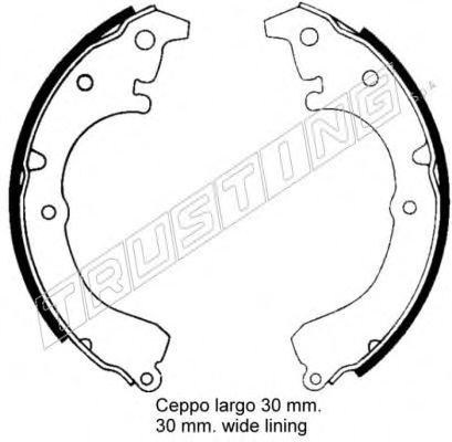 TRUSTING 115.246 Тормозные колодоки 