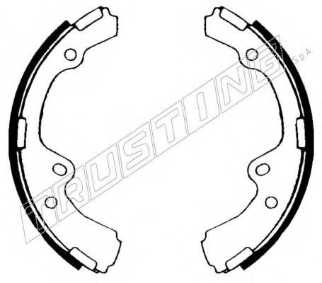TRUSTING 115.255 Тормозные колодоки 