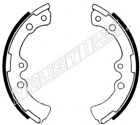 TRUSTING 115.260 Тормозные колодоки 