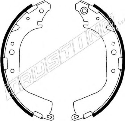 TRUSTING 115.268 Тормозные колодоки 