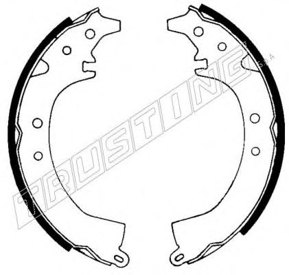 TRUSTING 115.270 Тормозные колодоки 