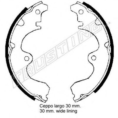TRUSTING 115.272 Тормозные колодоки 