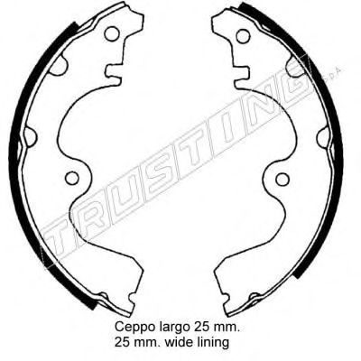 TRUSTING 115.278 Тормозные колодоки 