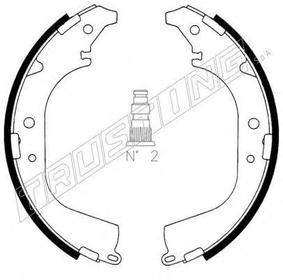 TRUSTING 115.287 Тормозные колодоки 