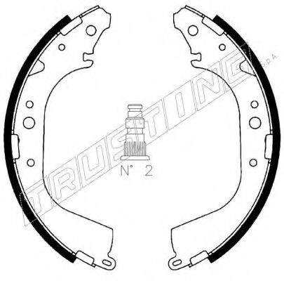 TRUSTING 115.288 Тормозные колодоки 