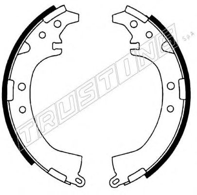 TRUSTING 115.291 Тормозные колодоки 
