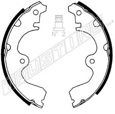 TRUSTING 115.293 Тормозные колодоки 