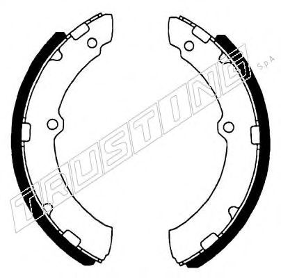 TRUSTING 115.297 Тормозные колодоки 