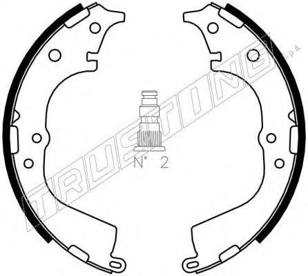 TRUSTING 115.298 Тормозные колодоки 